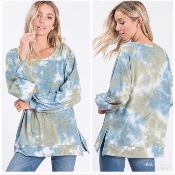 LAST 1! 💕Super Soft Tie Dye Oversized Sweatshirt - Picture 3 of 4